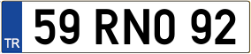 Truck License Plate